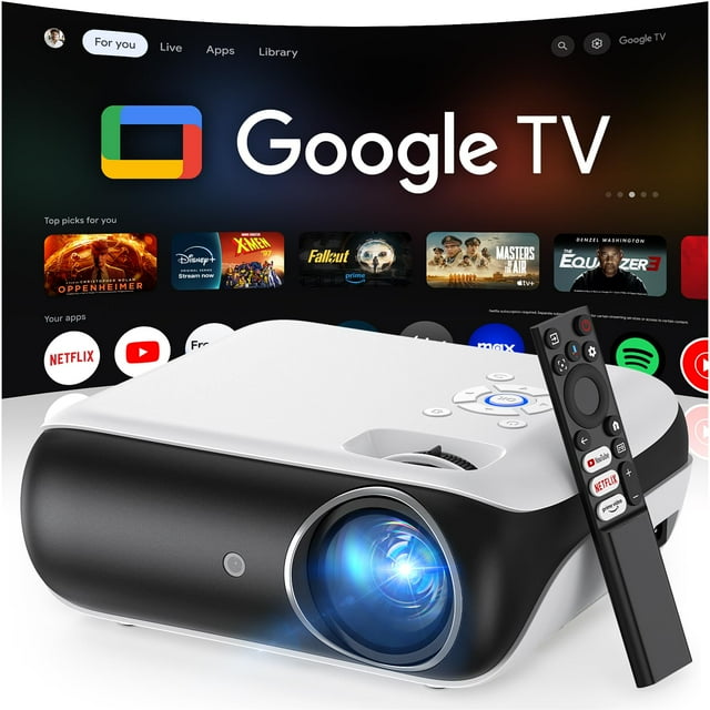 Proyector HAPPRUN 510G Google TV WiFi Bluetooth 4K 1080P