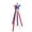 A, variant on PEIBang 4th of July Star Pick,Red White Blue Star Fairy Ribbon Streamer Wand,Patriotic Decor for Independence Day Memorial Day Party Favors