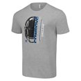 thumbnail image 2 of Men's Starter Heather Gray Dallas Cowboys Half Helmet Logo T-Shirt, 2 of 3