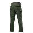 thumbnail image 5 of Mens Work Pants Water Resistant Ripstop Elastic Waist Outdoor Breathable Cargo Pants with Muti Tool Pockets Size XS-2XL Army Green, 5 of 5