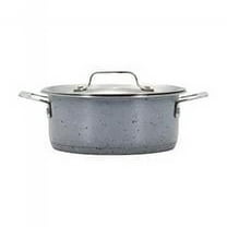 Bon Chef 60027STARLIGHT 36 oz Hotstone Starlight Cucina Round Dish with Lid - Induction Bottom