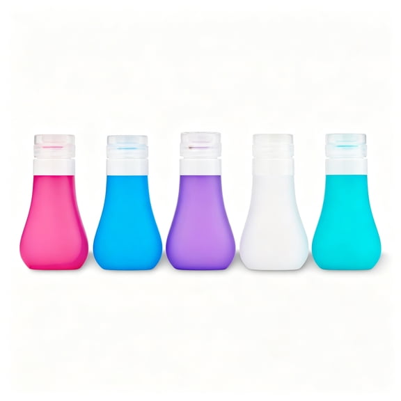 ACDANC Silicone Travel Bottle for Toiletries,Silicone Travel Bottles for Toiletries,Must Haves for International Travel,Color May Vary,3 Fl Oz