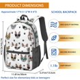 thumbnail image 3 of French Bulldog and Sunglasses 17" School Backpacks for Teens,Waterproof Oxford Fabric,S-Shape Padded Straps for School,Travel,Hiking,Camping, 3 of 6