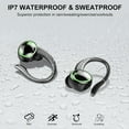 thumbnail image 6 of Wireless Earbuds Sports, Bluetooth 5.4Headphones Hifi Stereo, 50H Playback Over-Ear buds with ENC Noise Cancelling Mic, Earphones with Earhooks, IP7 Waterproof Fitness Headset for Gym Running Workout, 6 of 7