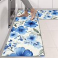 thumbnail image 2 of Kitchen Rugs Sets Of 2,Pioneer Flower Floral Print Pattern Anti Fatigue Kitchen Mat Rugs Non Slip Washable,Decorative Kitchen Floor Mats for Kitchen,Sink,Laundry,17"X47", 2 of 5