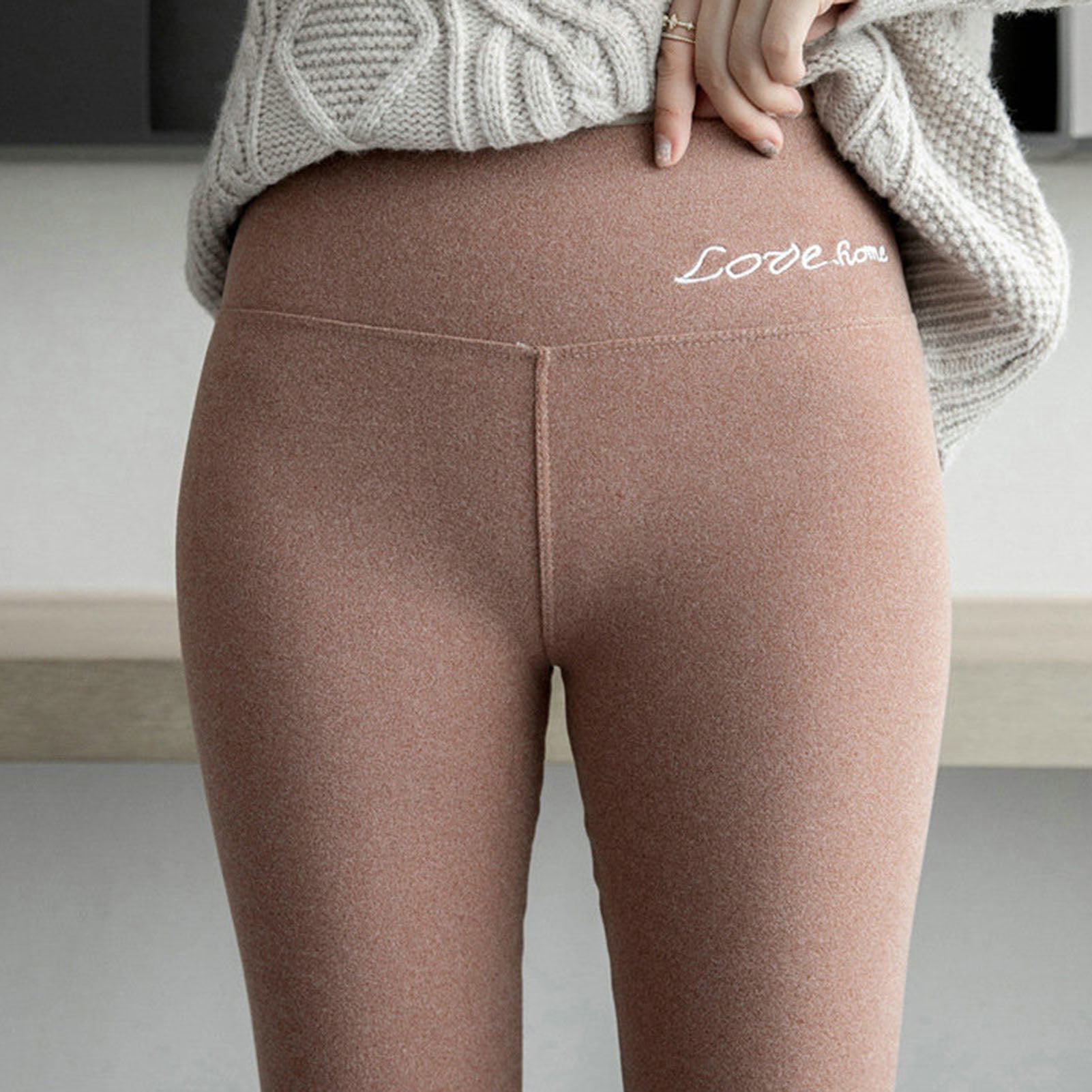 Fleece Lined Leggings Women Winter Warm Thick Tights Thermal Velvet Pants  Tummy Control Soft Stretchy 