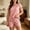 Pink, variant on BUIGTTKLOP Womens Plus Size Pajamas Sets Short Sleeve Crewneck Tops Wide Leg Shorts Homewear 2 Piece Outfits