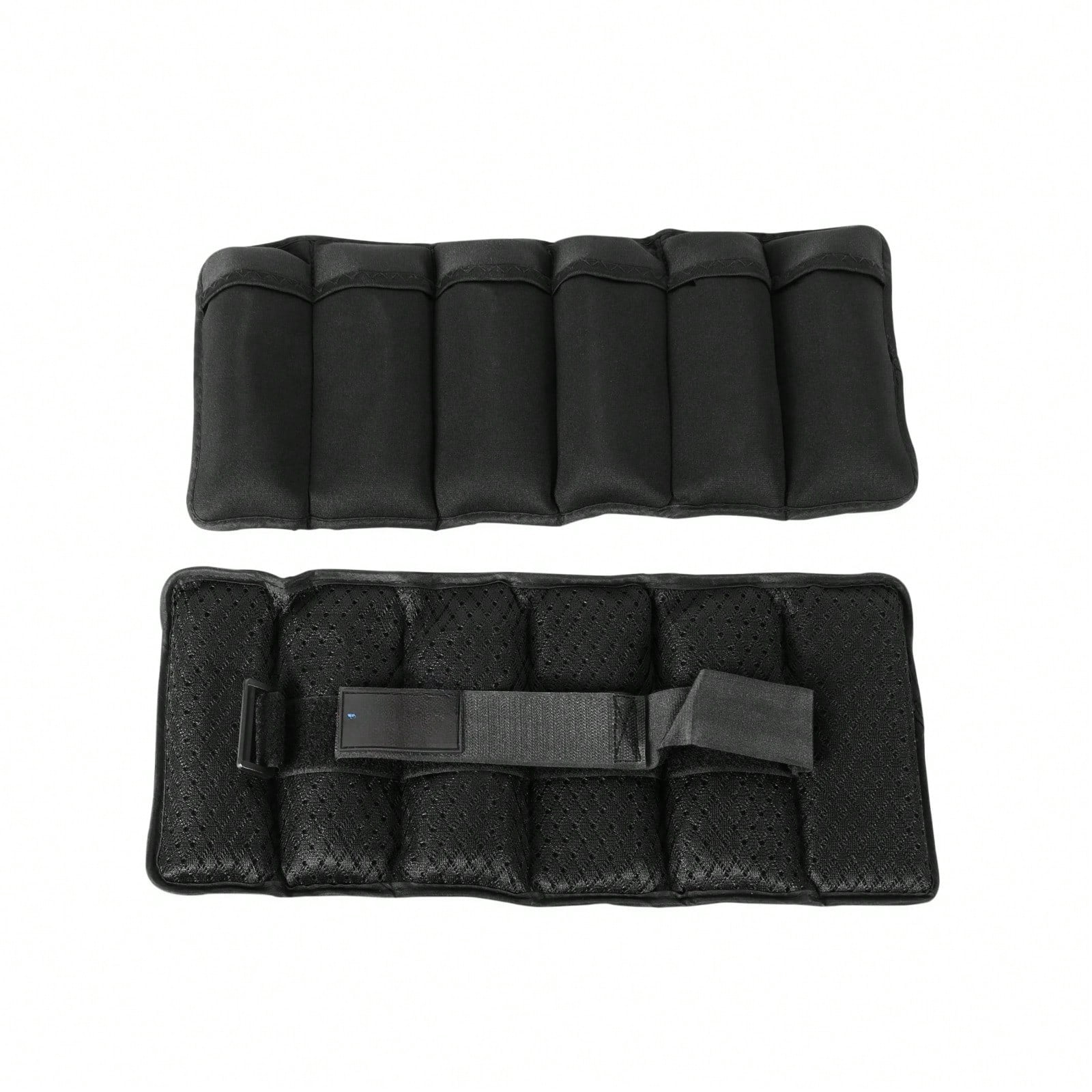 Adjustable Ankle Weights (2.5 & 5 lbs), Black, 1 Pair