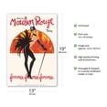 thumbnail image 2 of Moulin Rouge Ball - Paris France - Femmes Burlesque Dancers - Vintage Cabaret Poster by René Gruau c.1960s - Master Art Print (Unframed) 13in x 19in, 2 of 4
