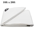 thumbnail image 5 of Heavy Duty Tarp Waterproof Poly Canopy Tent Shelter Cover 12 Mil Tarpaulin Outdoors Protector White 10'x20', 5 of 9