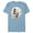 Ocean Blue, variant on Minnie Mouse Flying Witch Costume Halloween - Short Sleeve Blended T-Shirt for Adults - Customized-Ocean Blue