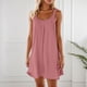 thumbnail image 2 of Vestido holgado con tirantes estilo playa para mujer: vestido de verano ligero y elástico con cuello en V, 2 of 5