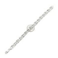 thumbnail image 2 of 10mm Solid .925 Sterling Silver Flat Mariner Chain Bracelet, 10.5 inches, 2 of 7