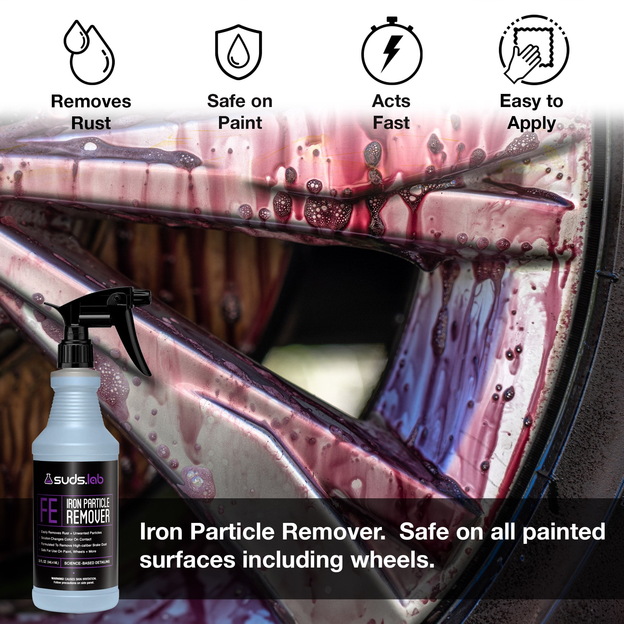 Suds Lab FE Iron Remover Fallout Rust Remover Spray for Car