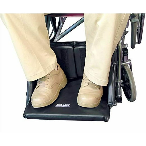 Skil-Care Comfort Foot Cradle, Fits 16”-18” Footrest for Wheelchairs, Custom Hook and Loop Fittings Designed for Various Configurations, Nylon Black Wipe Clean Material, 703410