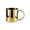 Gold, variant on 500ml Stainless Steel Copper Plated Mug, Gift for Men, Sleek & Elegant Office Mug, Insulated Coffee Cup, Tea Tumbler with Handle