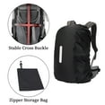 thumbnail image 2 of Reflective Backpack Rain Cover - Waterproof Nylon Cover with Reflective Strips for Cycling/Hiking/Travel, Quick-Drying Universal Backpack Protector, 2 of 7