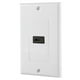 thumbnail image 2 of Placa de pared HDMI chapada en oro de 1 puerto con Ethernet, cubierta frontal para DVD de cine en casa, color blanco, 2 of 14