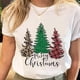 thumbnail image 1 of Camisetas estampadas de Papá Noel para mujer, camiseta de Navidad y Año Nuevo de los años 90, ropa femenina, Tops estampados, camiseta gráfica de dibujos animados a la moda para mujer, 1 of 5