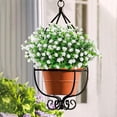 thumbnail image 7 of GRNSHTS 6 PCS Artificial Flowers Outdoor UV Resistant Plants Outside Hanging Planter Home Wedding Office Garden Decor (white), 7 of 7