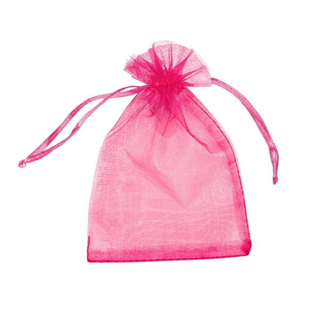 100Pcs Gift Bag Satin Drawstring Organza Bags 10*15Cm Souvenir And Wedding For Party Birthday Candy Packaging