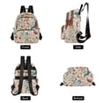 thumbnail image 4 of FORMRS Mini Backpack Purse for Women Quilted Travel Daypack Casual Shoulder Bag, Watercolor Leaves, 4 of 7