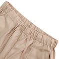 thumbnail image 4 of Amazhiyu Womens Drawstring Casual Shorts Summer Elastic Waist Wide Leg with Pockets, 4 of 7