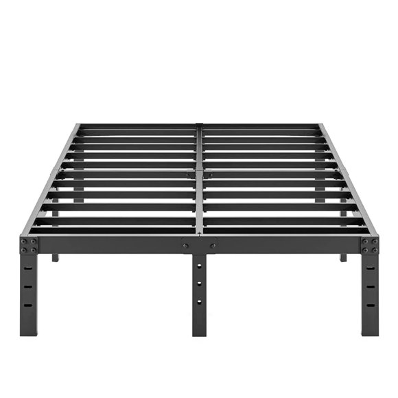 COMASACH Queen Bed Frame Heavy Duty,14" High Black Metal Platform Bed Frame,Sturdy Steel Frame,Support up to 3500lbs,No Box Spring Needed,Noise-Free,Easy Assembly
