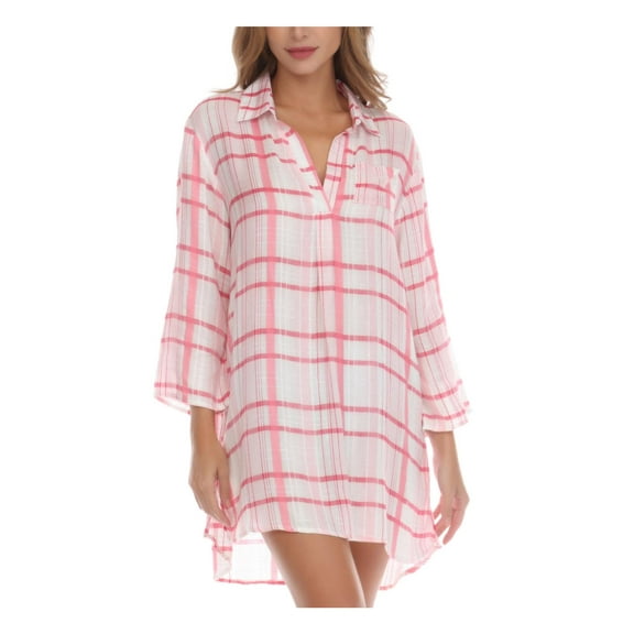 Raviya Womens Summer Button Down Cover-Up
