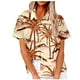 thumbnail image 2 of Fiudx Camisas de Mujer Top de Mujer con Cuello Redondo y Estampado Hawaiano, Camisa Informal de Manga Corta, Top/Camisa de Manga Corta con Cuello Redondo, 2 of 5