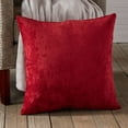 thumbnail image 2 of Greendale Home Fashions 24-in Ruby Velvet Throw Pillow Cover, 2 of 6