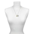 thumbnail image 3 of Delight Jewelry Goldtone Disc 1/2'' Initial - z - Silvertone Script Initial Disc - W - Charm Necklace, 20"+3", 3 of 4