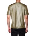 thumbnail image 3 of Lars Amadeus Men's Metallic T-Shirt Crew Neck Short Sleeves Shiny Party Nightclub Tee Shirt, 3 of 6