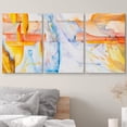 thumbnail image 3 of wall26 Canvas Print Wall Art Set Orange, Red &amp; Blue Watercolor Explosion Abstract Shapes Illustrations Minimalism Chic Scenic Relax/Calm Patterns for Living Room, Bedroom, Office - 16"x24&qu, 3 of 5