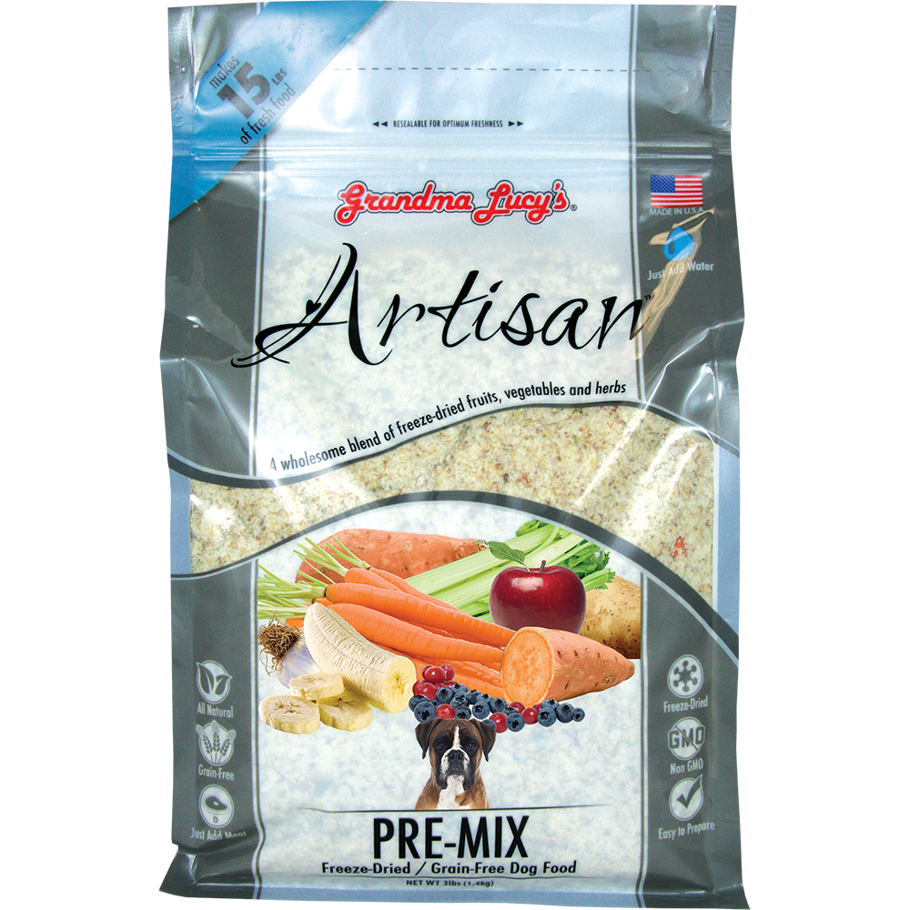 Grandma Lucy's Artisan GrainFree FreezeDried Dog Food PreMix, 3lb