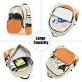 thumbnail image 5 of FORMRS Mini Backpack Purse for Women Travel Daypack Casual Shoulder Bag, Black Cat Orange Ball, 5 of 7