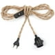 thumbnail image 2 of Chandelier Hemp Rope Cable 4.5m, E27 Socket Switch Wire Cable, For Diy Pendant Lamp Industrial Pendant Light Chandelier Socket Vintage Electric Wire (, 2 of 5