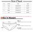 thumbnail image 3 of Elainilye Fashion Womens Bikini Underwear Cotton Lace Thong with Thin Metal Straps Comfortable and Breathable Low Waisted Briefs,Red, 3 of 6