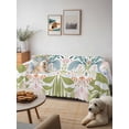 thumbnail image 6 of Boho Green Flower Couch Cover for 2 Cushion Sofa, Botanical Watercolor Leaf Floral Washable Loveseat Sofa Covers Slipcover for Sectional Sofas L-Shaped, Couch Throw Cover 71"x118", 6 of 9