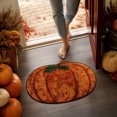 thumbnail image 5 of Trovenix Halloween Fall Thanksgiving Bath Mat Pumpkin Shaped Absorbent Non Slide Soft Doormat for Entryway Decor, 5 of 7