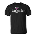 thumbnail image 2 of SR Bartender Glass Bartending Bar Drinks Graphic T-shirt, 2 of 5