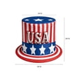 thumbnail image 7 of POLISE Spaces Patriotic Red White Blue Star Spangled Top Hat 7.87 Inch For 4th Of July Parades Parties And Patriotic Events, 7 of 7