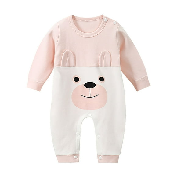 TIWEKE Newborn Onesies Boy,Baby Boys Girls Bodysuit Jumpsuits with Button Long Sleeve Rompers Overall,Size 1-3 Months