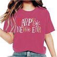 thumbnail image 2 of Fankiway T-Shirt Imprimé à Manches Courtes pour Femmes, Col Rond, Ensemble de Vêtements pour Femmes 2 Pcs, 2 of 7