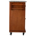 thumbnail image 6 of Glenwillow Home Kitchen Cart in Cherry with Grey Granite Top, 6 of 10