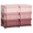 Pink, variant on 3 Tier Storage Organizer with 6 Drawers for Bedroom, Nursery, Living Room, Pink