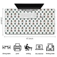 thumbnail image 5 of Long Mouse Pads for Desk,White Bigfoot and Pine Tree Pattern Desk Mats on Top Of Desks, Desk Mouse Pad Extra Large with 3mm Non-Slip Base and Stitched Edge for Gaming,Office,Work,Home 47.3"x23.6", 5 of 6