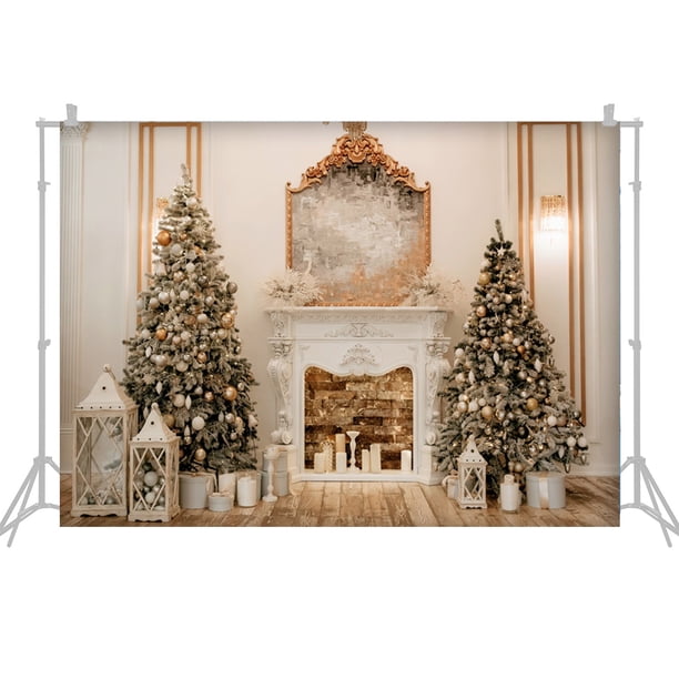 Pañito fotográfico de fondo 2.1 * 1.5 m / 7 * 5 pies Fondo de Navidad Fondo de fotografía Fondos de fotografía de retrato Accesorios de estudio fotográfico para decoración navideña Bebé Niños Retratos