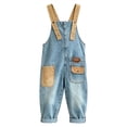 thumbnail image 2 of XXWXYD Girls Denim Overalls, Kids Baggy Wide Leg Suspender Jumpsuit with Adjustable Straps and Pockets for Casual Fall School Play Daily Outfit Wear, 2 of 8