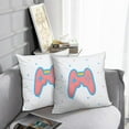 thumbnail image 6 of LALILO Throw Pillow Covers Controller Game Joystick Digital Flat Cushion Cover 18" x 18", 2 Pack, 6 of 6